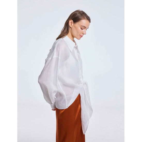 Drapey Shirt With Knot Drapey Shirt With Knot