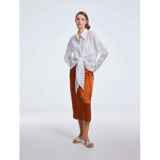 Drapey Shirt With Knot Drapey Shirt With Knot