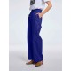 Off-center Closure Cotton Pants Off-center Closure Cotton Pants