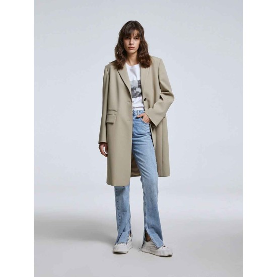 Midi Semi-notched Blazer Midi Semi-notched Blazer