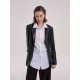 Single-Breasted Faux Leather Blazer Single-Breasted Faux Leather Blazer