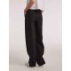 Pleated Straight Pants with Buttoned Bottom Pleated Straight Pants with Buttoned Bottom