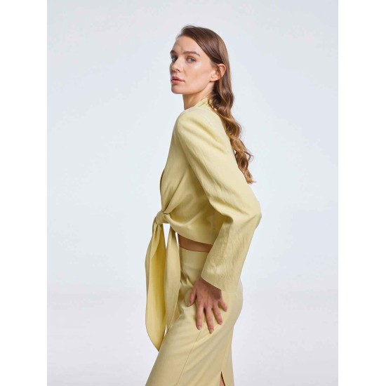 Waist-knot Blazer Waist-knot Blazer
