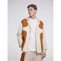 Two-tone Cotton Blazer