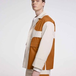 Two-tone Cotton Blazer