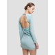 Bodycon Mini Dress in Light Blue Bodycon Mini Dress in Light Blue