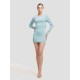 Bodycon Mini Dress in Light Blue Bodycon Mini Dress in Light Blue