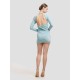 Bodycon Mini Dress in Light Blue Bodycon Mini Dress in Light Blue