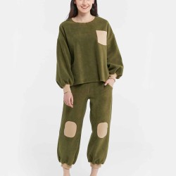 Brushed Color-block Set