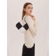 Silk Black & White Checkered Handbag Silk Black & White Checkered Handbag