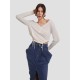 Buttoned V-line Long Sleeve Shirt Buttoned V-line Long Sleeve Shirt