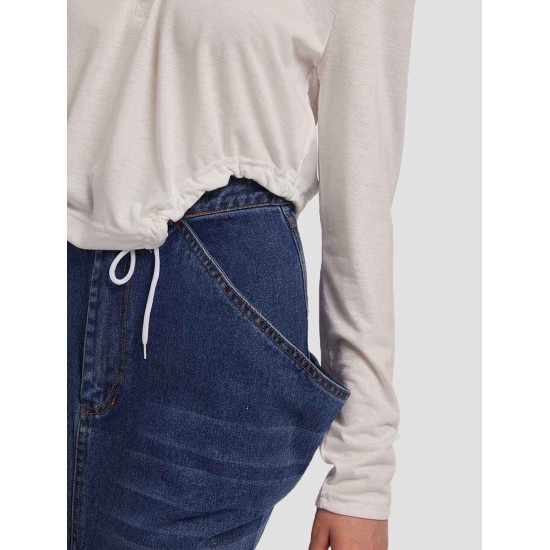 Buttoned V-line Long Sleeve Shirt Buttoned V-line Long Sleeve Shirt