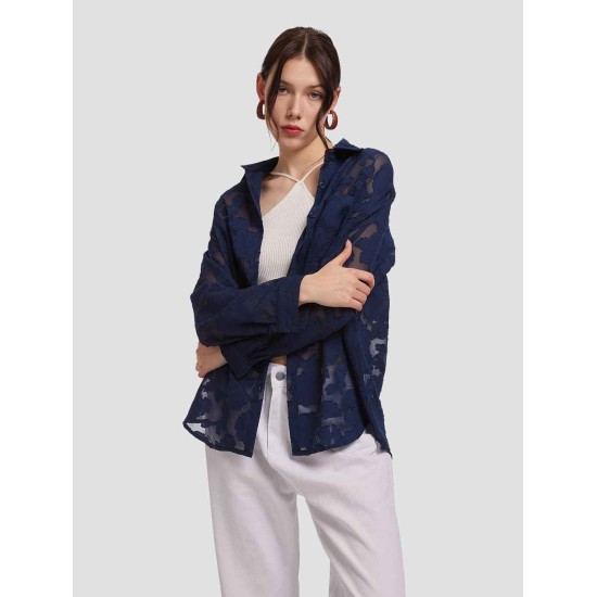 Light Jacquard Long-Sleeve Shirt Light Jacquard Long-Sleeve Shirt