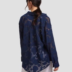 Light Jacquard Long-Sleeve Shirt