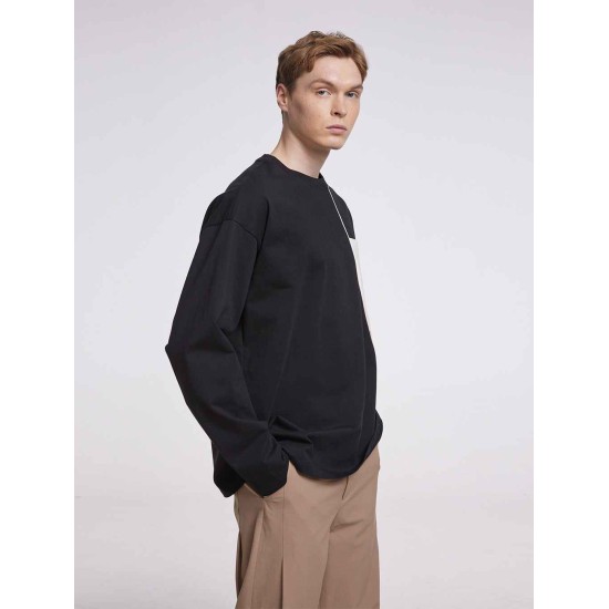 Asymmetric Line Sweatshirt Asymmetric Line Sweatshirt