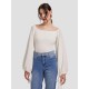 One Shoulder Lantern Sleeve Shirt One Shoulder Lantern Sleeve Shirt