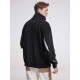 Half-Zip Sweatshirt With Patched Arm Slits Half-Zip Sweatshirt With Patched Arm Slits