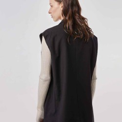 Oversize Sleeveless Blazer