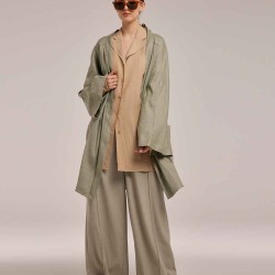 Belted Robe with Patch Pockets