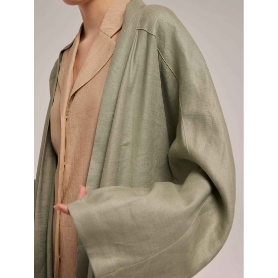 Belted Robe with Patch Pockets Belted Robe with Patch Pockets