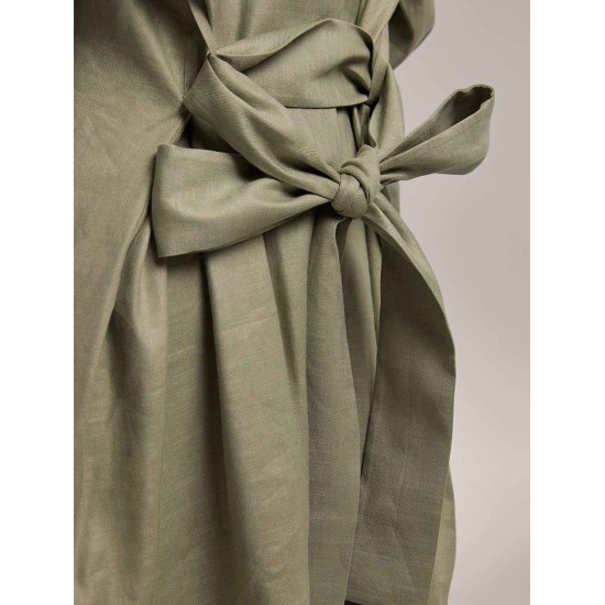 Belted Robe with Patch Pockets Belted Robe with Patch Pockets
