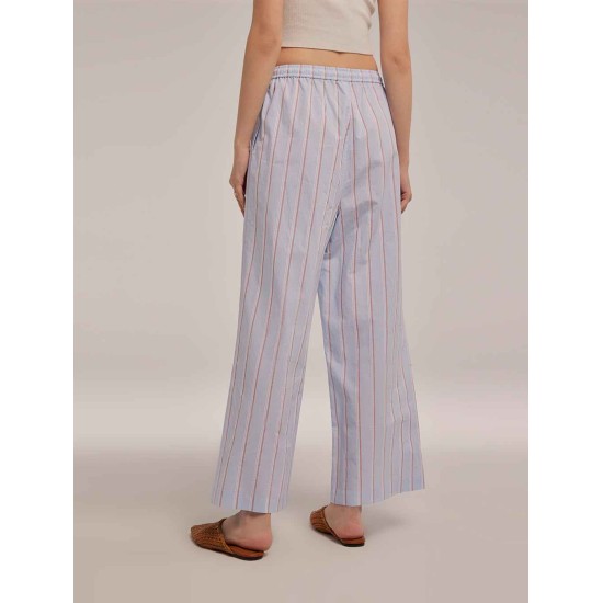 Striped Ankle Length Pajama Pants Striped Ankle Length Pajama Pants