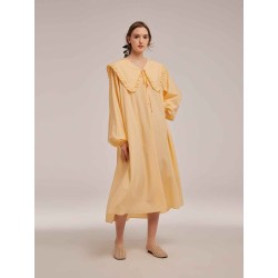 Trimmed Pajamas Dress
