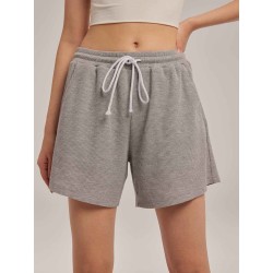 Waffle-check Mini Shorts