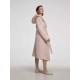 Hooded Calf-length Dressing Gown Hooded Calf-length Dressing Gown