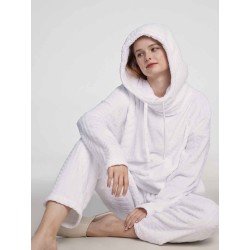 Sporty Drawstring Pajama Set