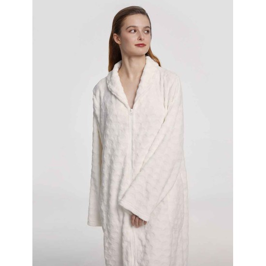Zipped Maxi Length Bathrobe Zipped Maxi Length Bathrobe