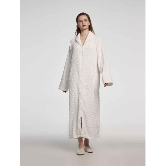 Zipped Maxi Length Bathrobe Zipped Maxi Length Bathrobe