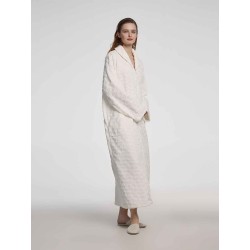 Zipped Maxi Length Bathrobe