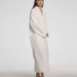 Zipped Maxi Length Bathrobe