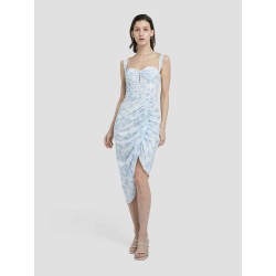 Airy Printed Corset Slip Dress