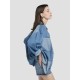 Patchwork Long-Sleeve Denim Shirt Patchwork Long-Sleeve Denim Shirt