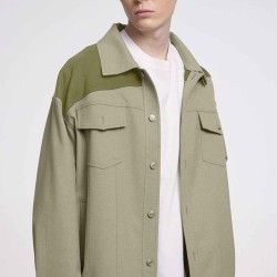 Contrasting Buttoned Jacket