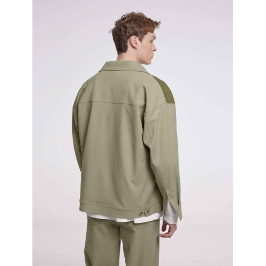 Contrasting Buttoned Jacket Contrasting Buttoned Jacket