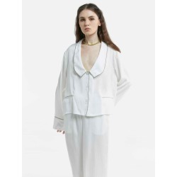 Comfy Trimmed Pajama Top