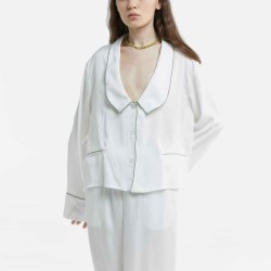 Comfy Trimmed Pajama Top