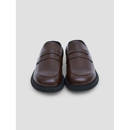 Stitching Penny Loafer Mules Stitching Penny Loafer Mules