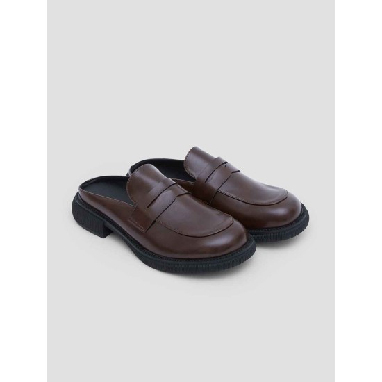 Stitching Penny Loafer Mules Stitching Penny Loafer Mules