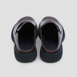 Stitching Penny Loafer Mules