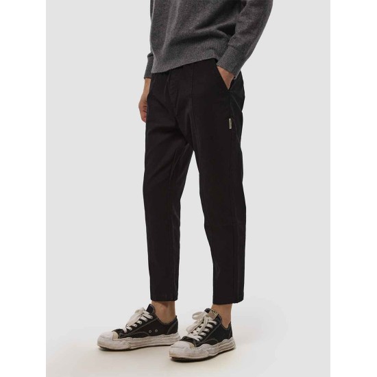 Drawstring Cotton Straight Pants Drawstring Cotton Straight Pants