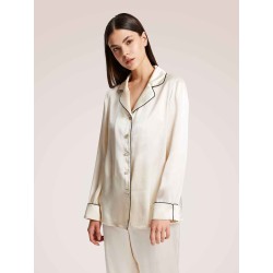 Regular Pajama Top In Turn-Up Cuff
