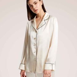 Regular Pajama Top In Turn-Up Cuff