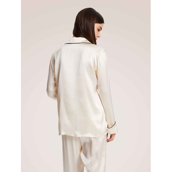 Regular Pajama Top In Turn-Up Cuff Regular Pajama Top In Turn-Up Cuff