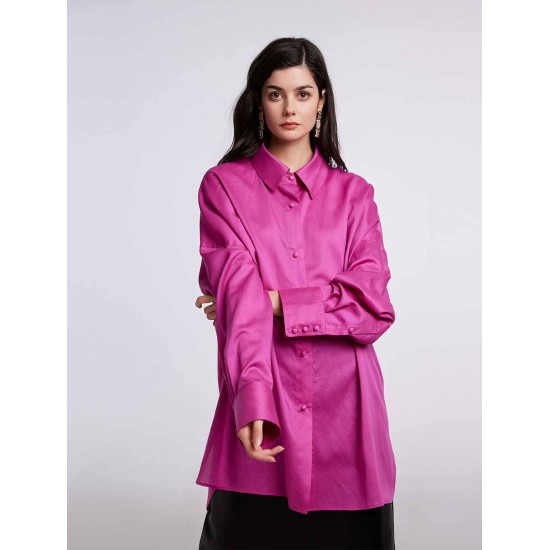 Draped Long-sleeves Shirt Draped Long-sleeves Shirt