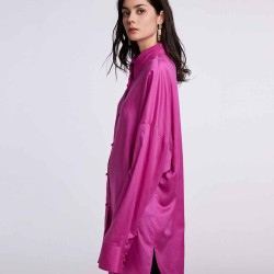Draped Long-sleeves Shirt