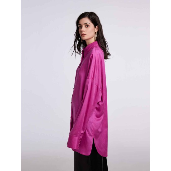 Draped Long-sleeves Shirt Draped Long-sleeves Shirt